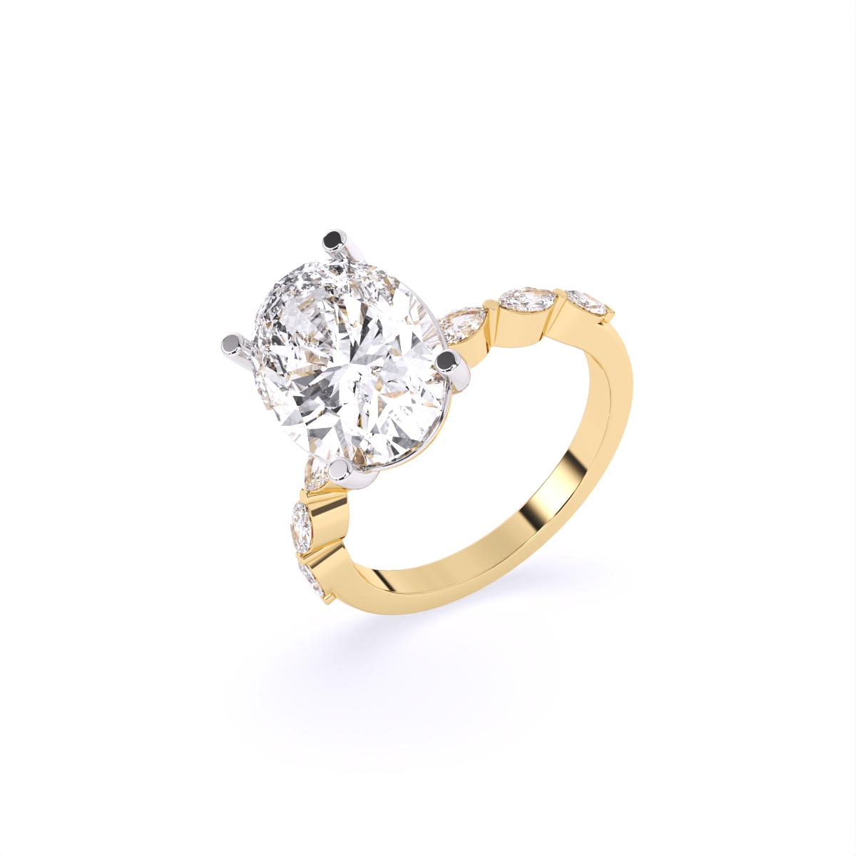 Crown of Grace Oval Diamond Ring