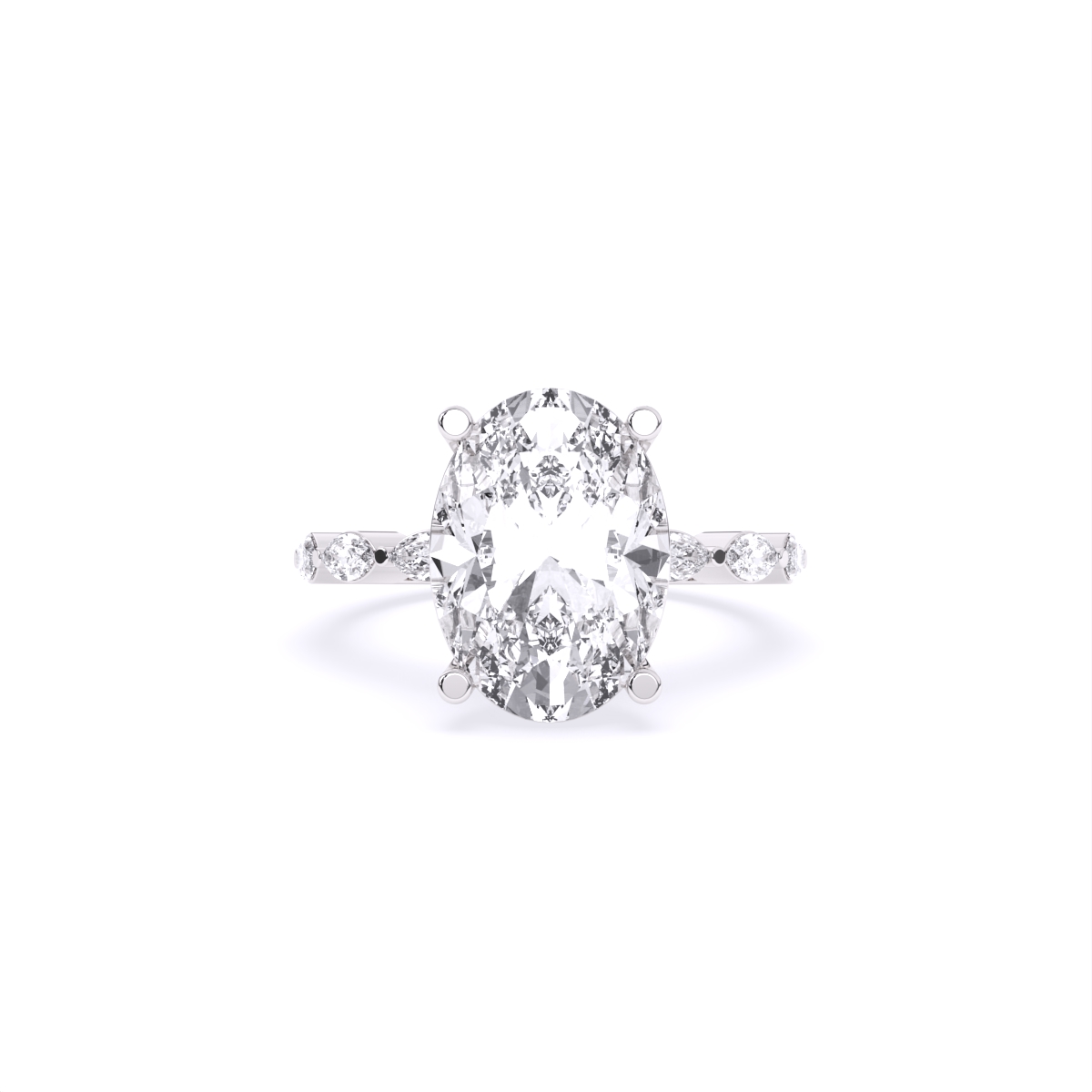Crown of Grace Oval Diamond Ring