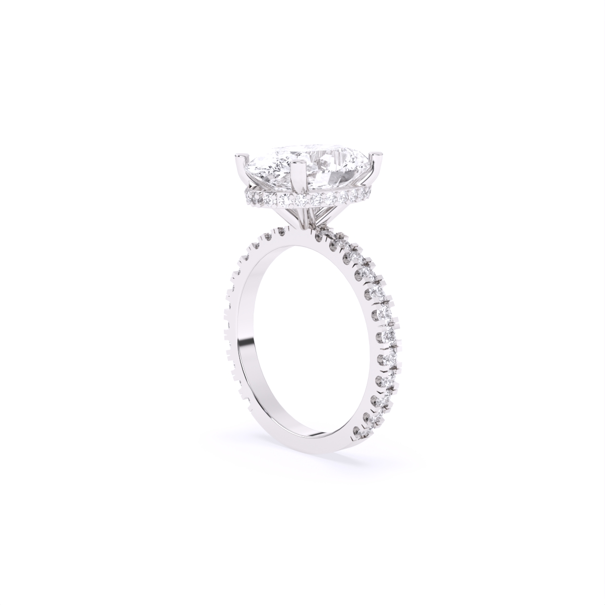 Spark With Oval Diamond Engagement Ring