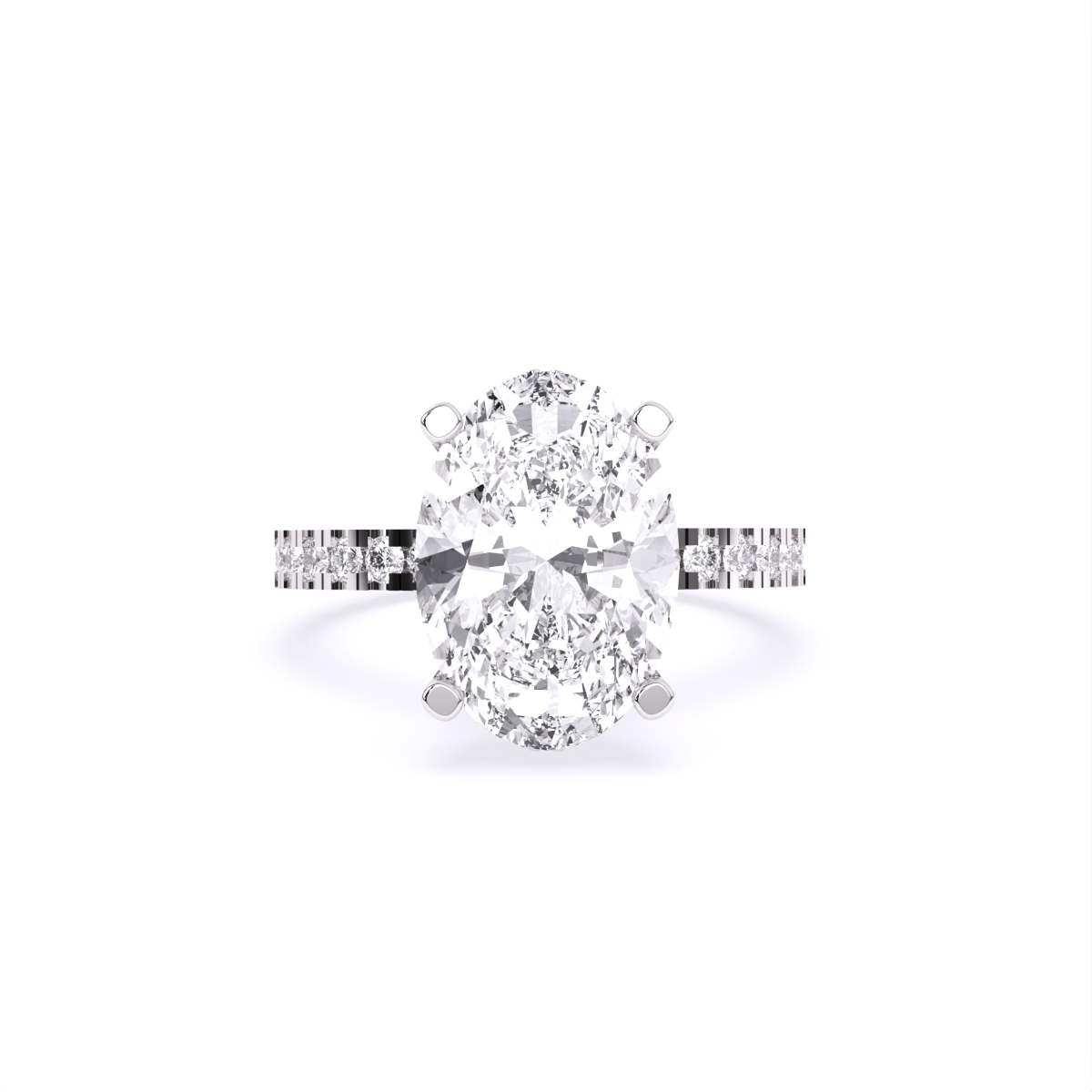 Spark With Oval Diamond Engagement Ring