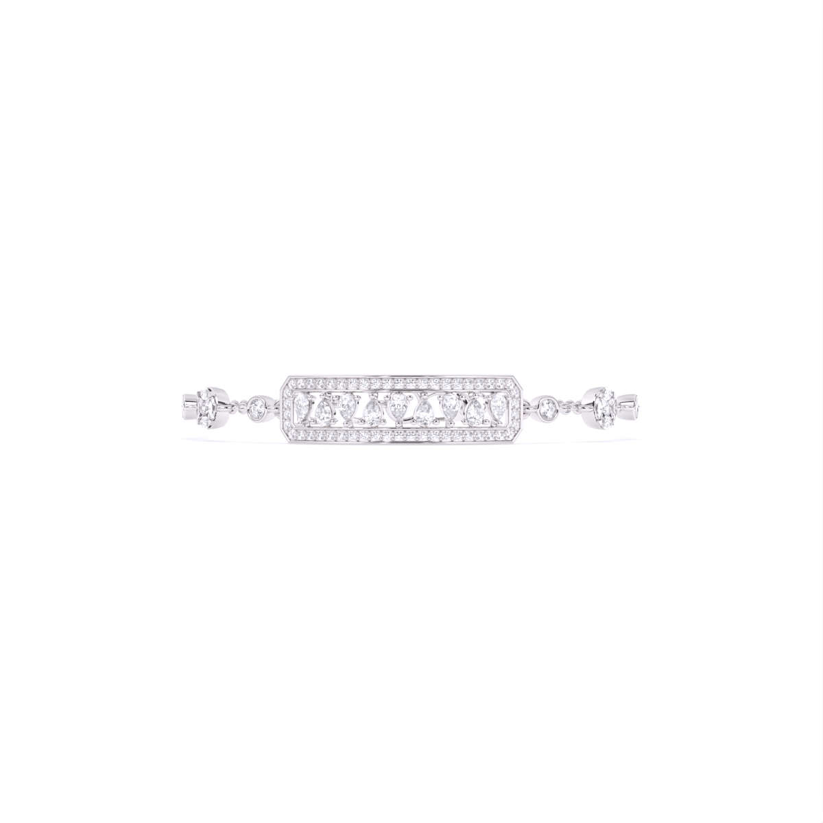 Regal Radiance Drop Diamond Bracelet