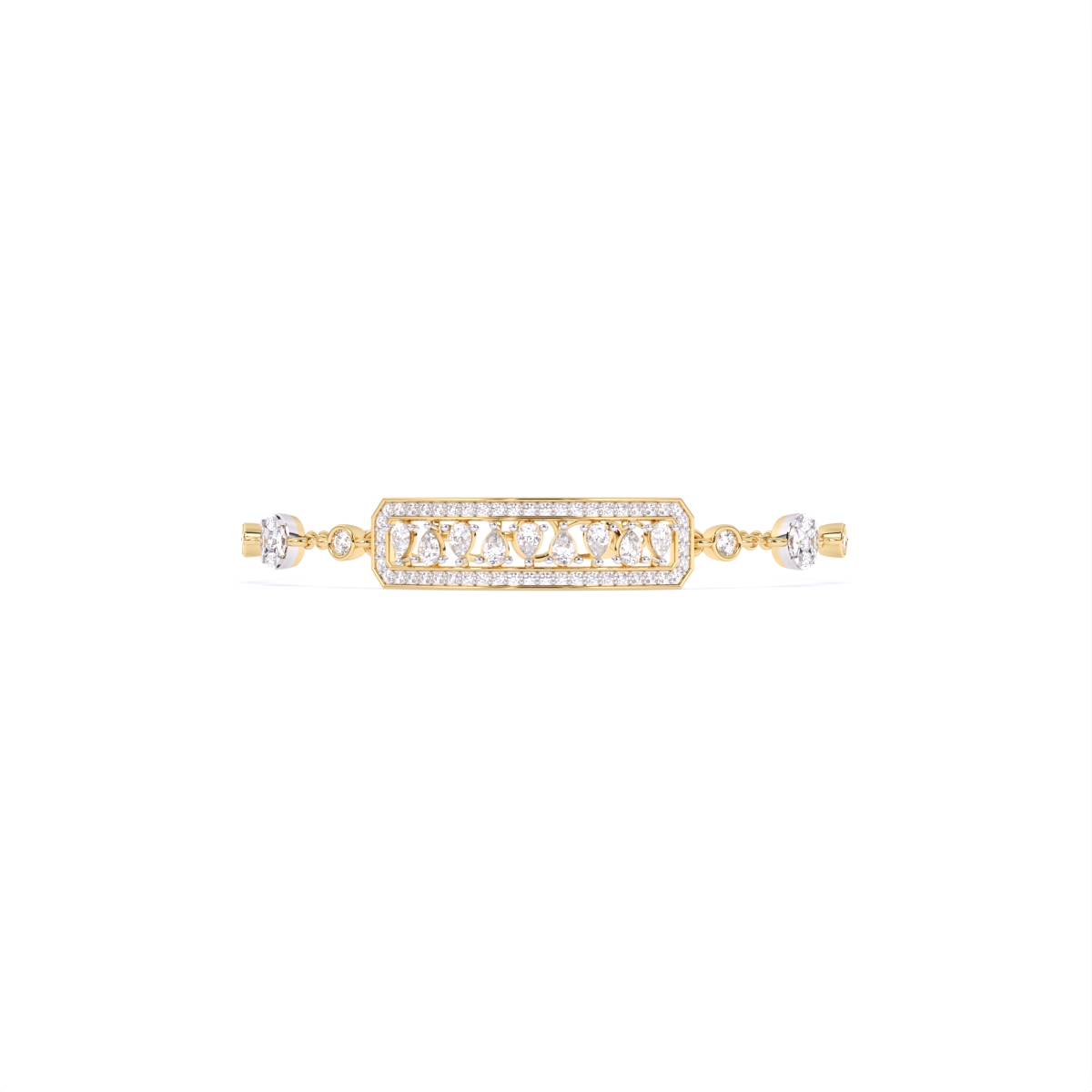 Regal Radiance Drop Diamond Bracelet