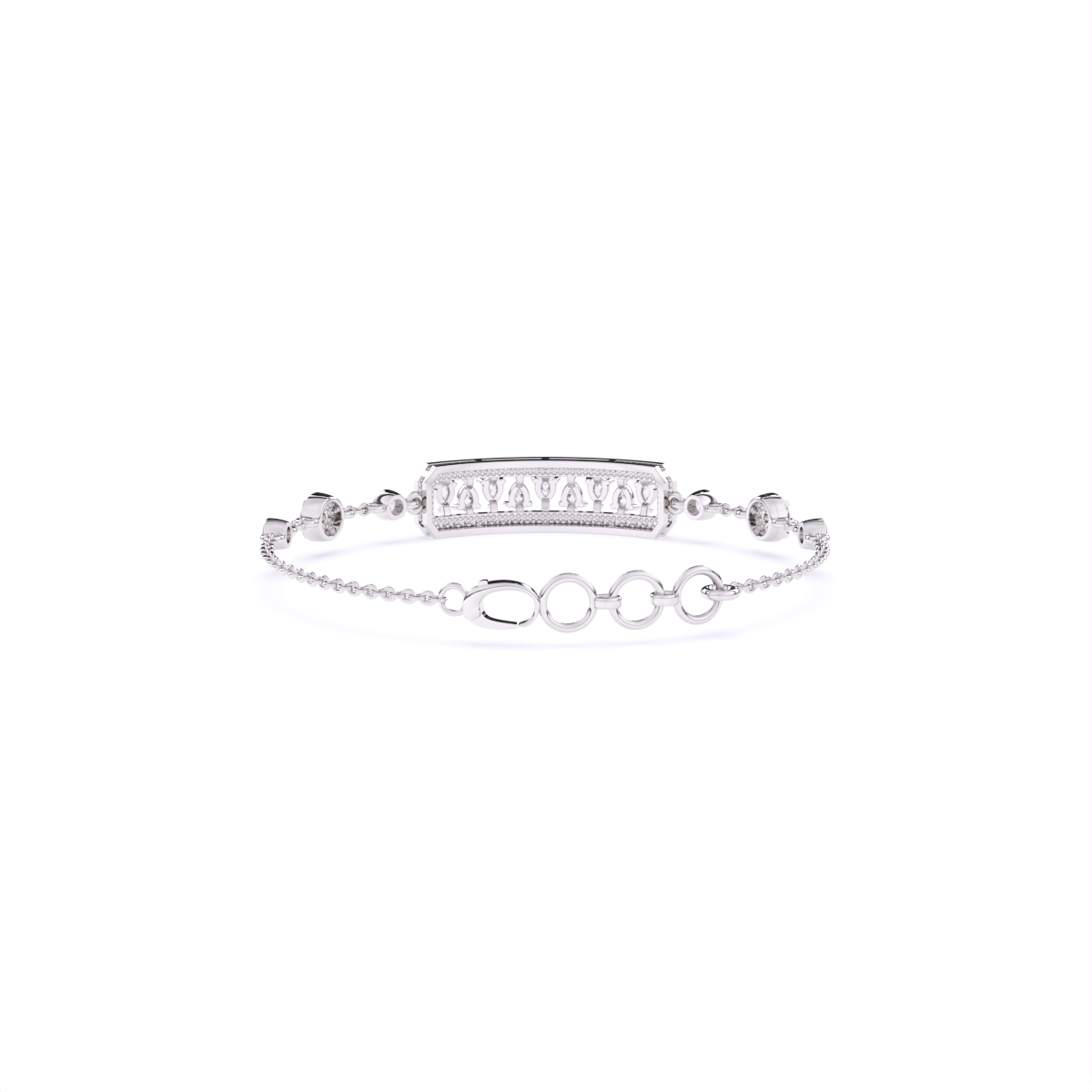 Regal Radiance Drop Diamond Bracelet