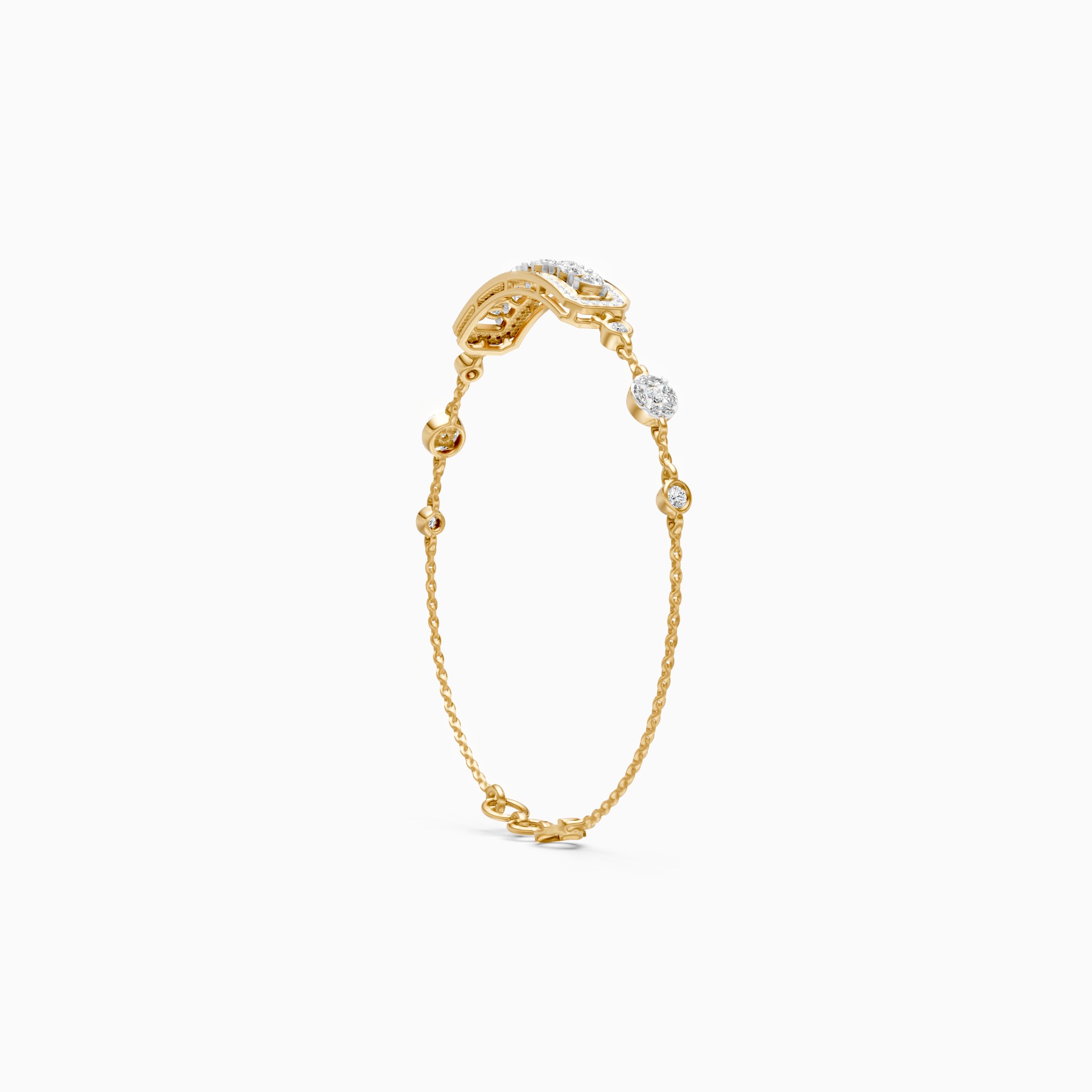 Regal Radiance Drop Diamond Bracelet