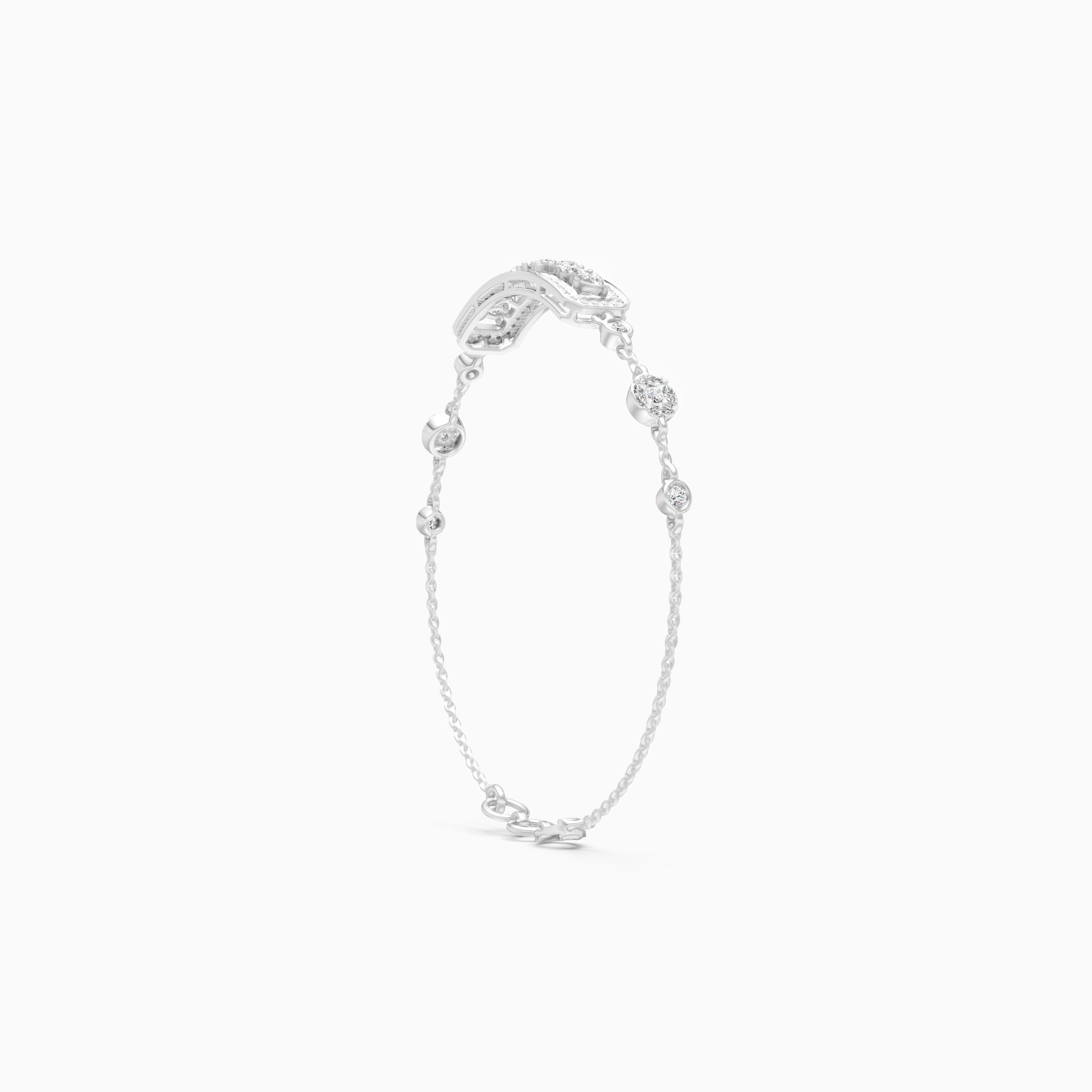 Regal Radiance Drop Diamond Bracelet