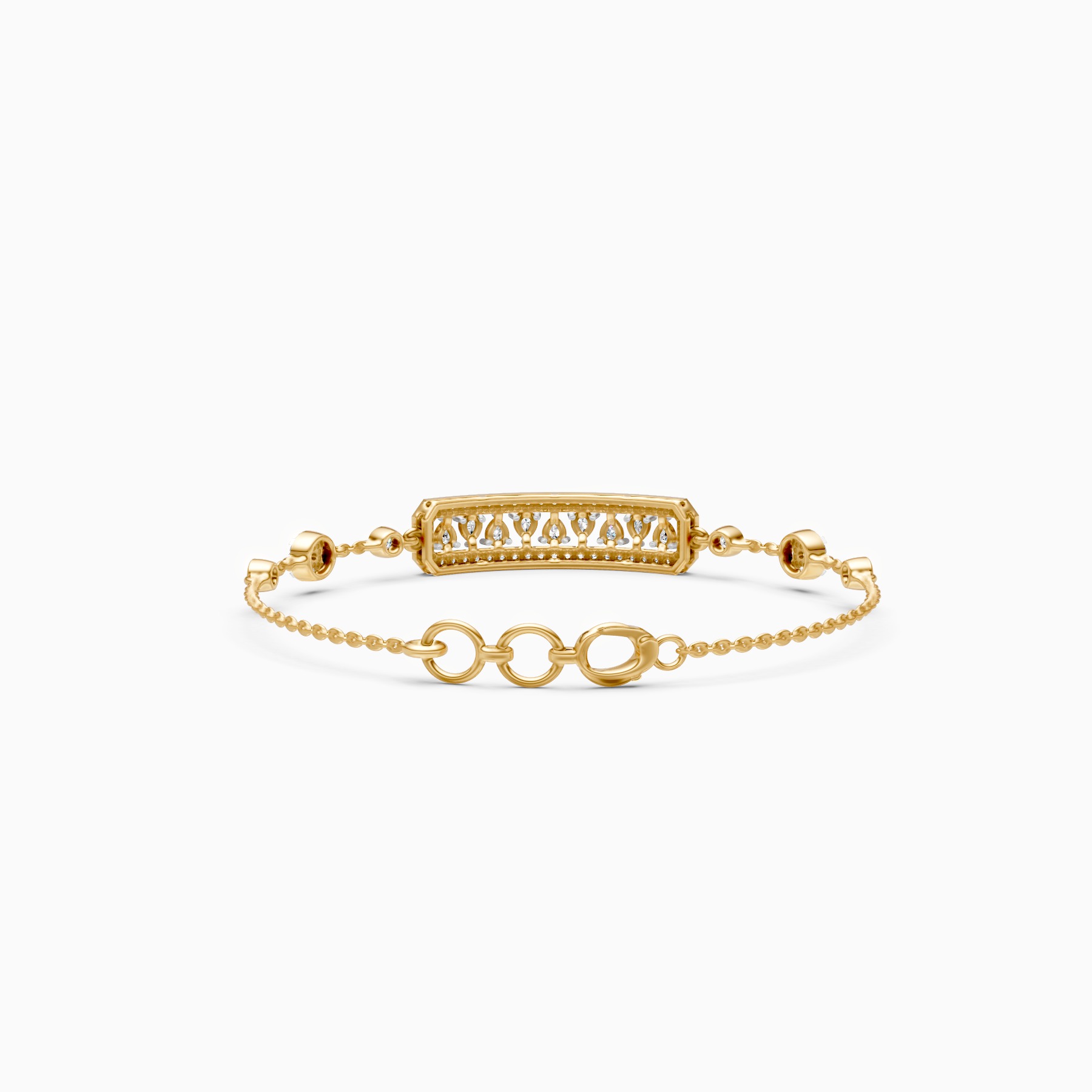 Regal Radiance Drop Diamond Bracelet