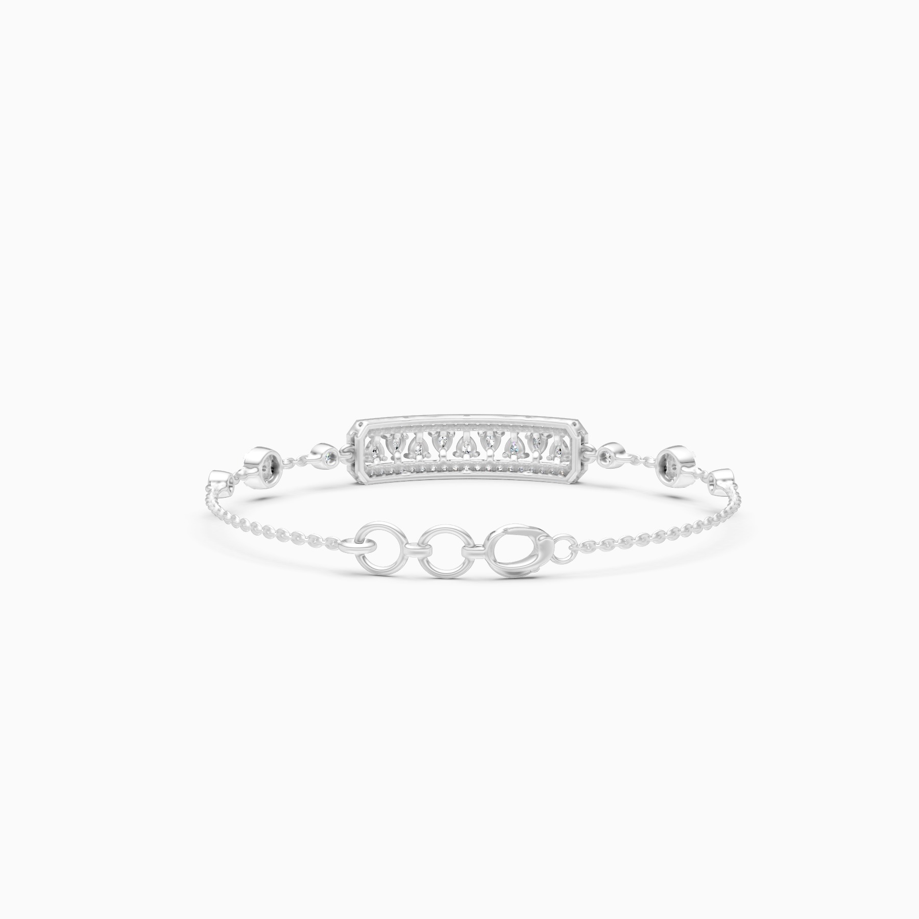 Regal Radiance Drop Diamond Bracelet