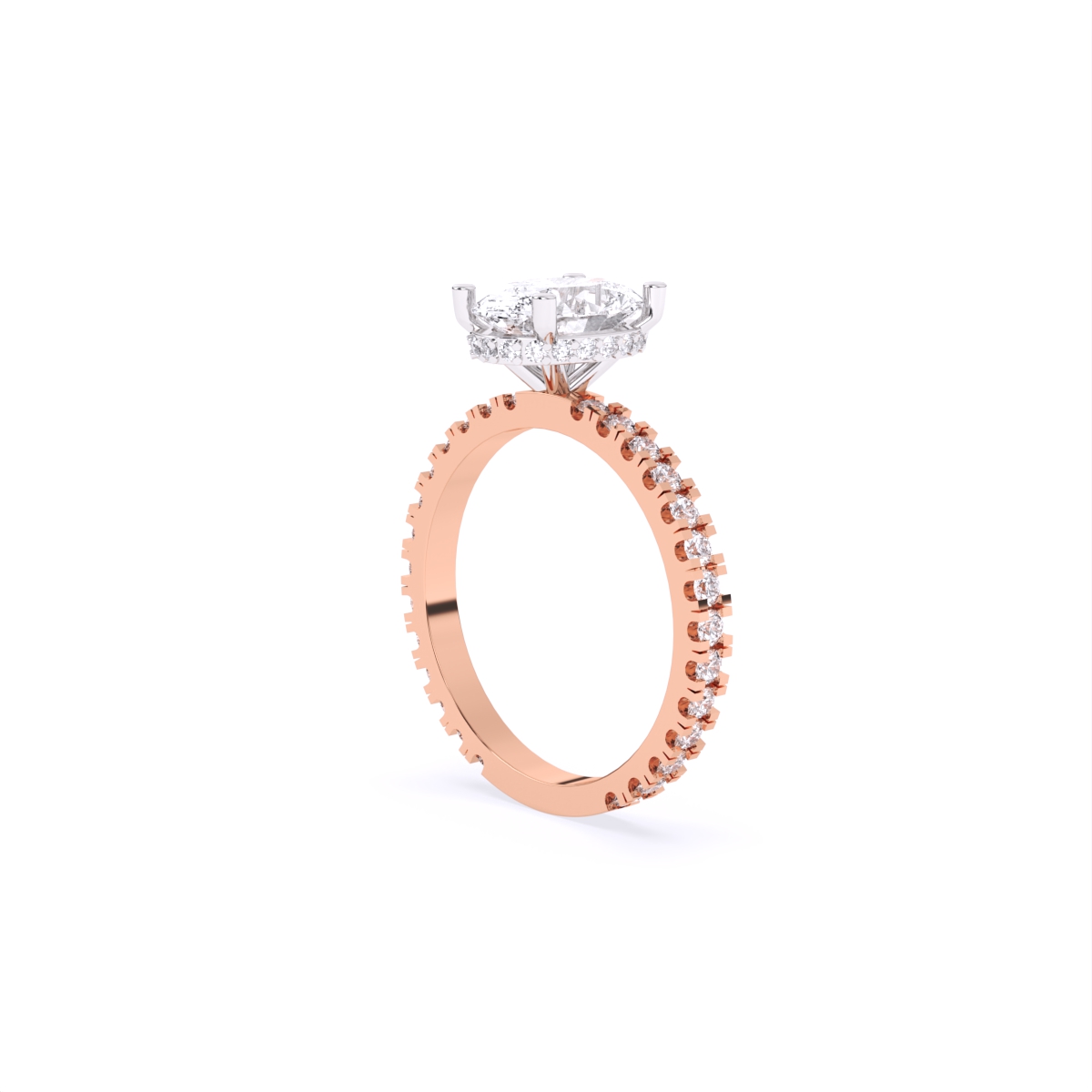 Empress Grace Blink Oval Diamond Ring