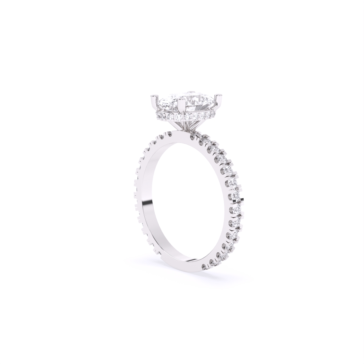 Empress Grace Blink Oval Diamond Ring