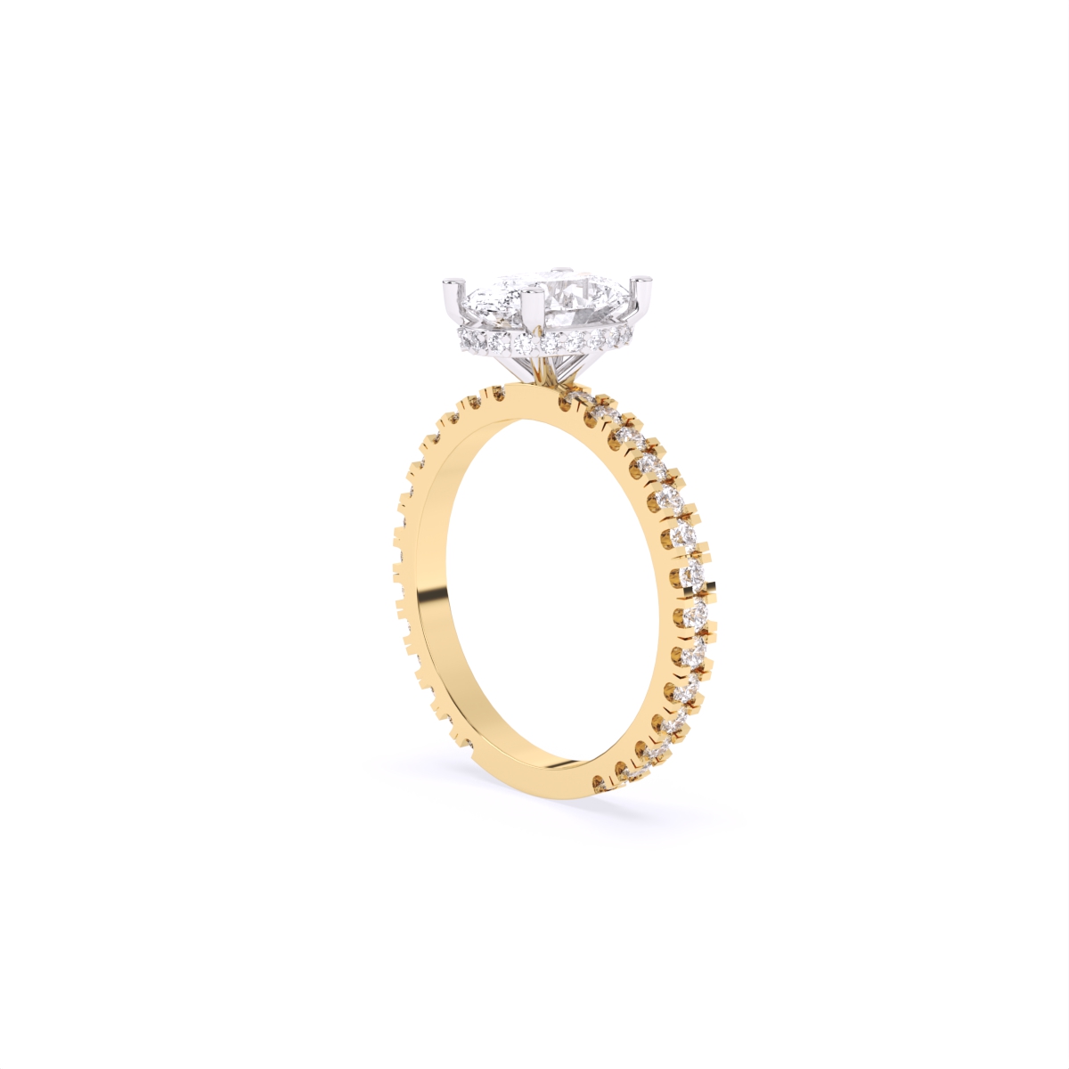 Empress Grace Blink Oval Diamond Ring