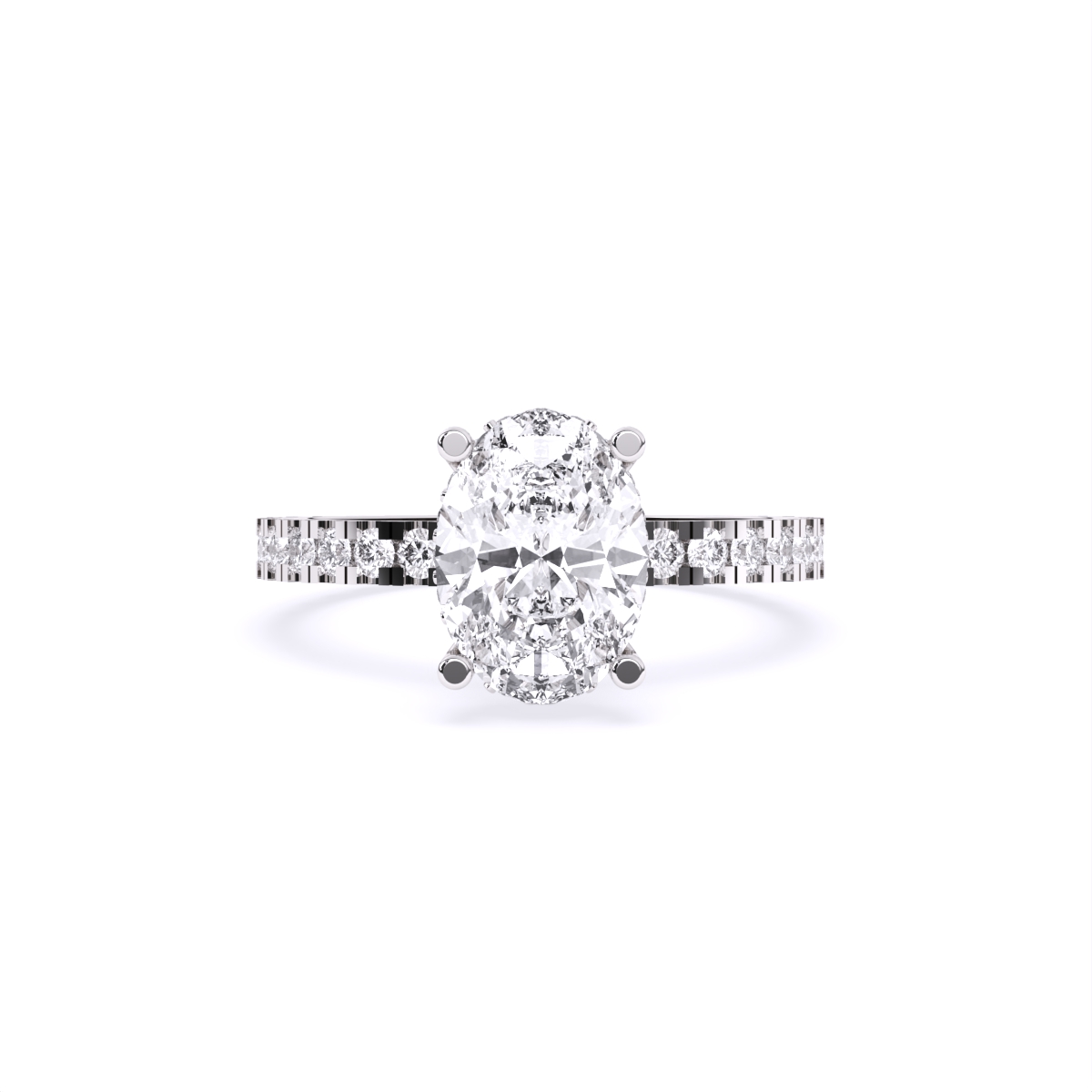 Empress Grace Blink Oval Diamond Ring