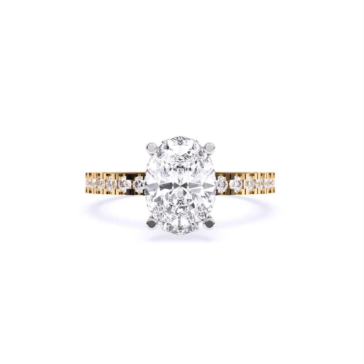Empress Grace Blink Oval Diamond Ring
