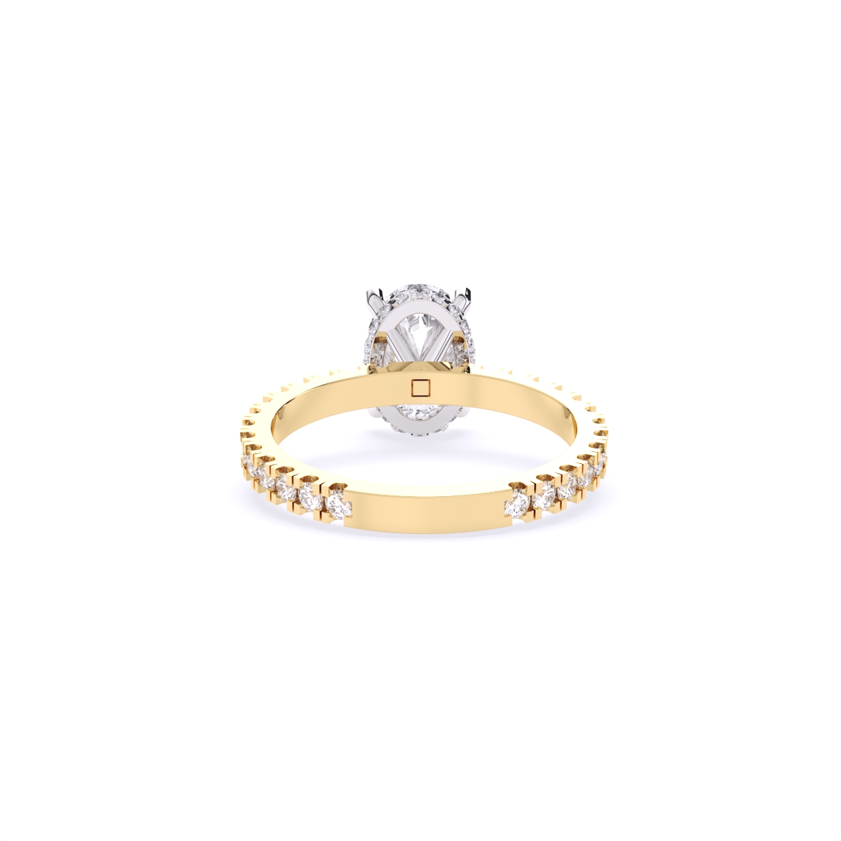 Empress Grace Blink Oval Diamond Ring