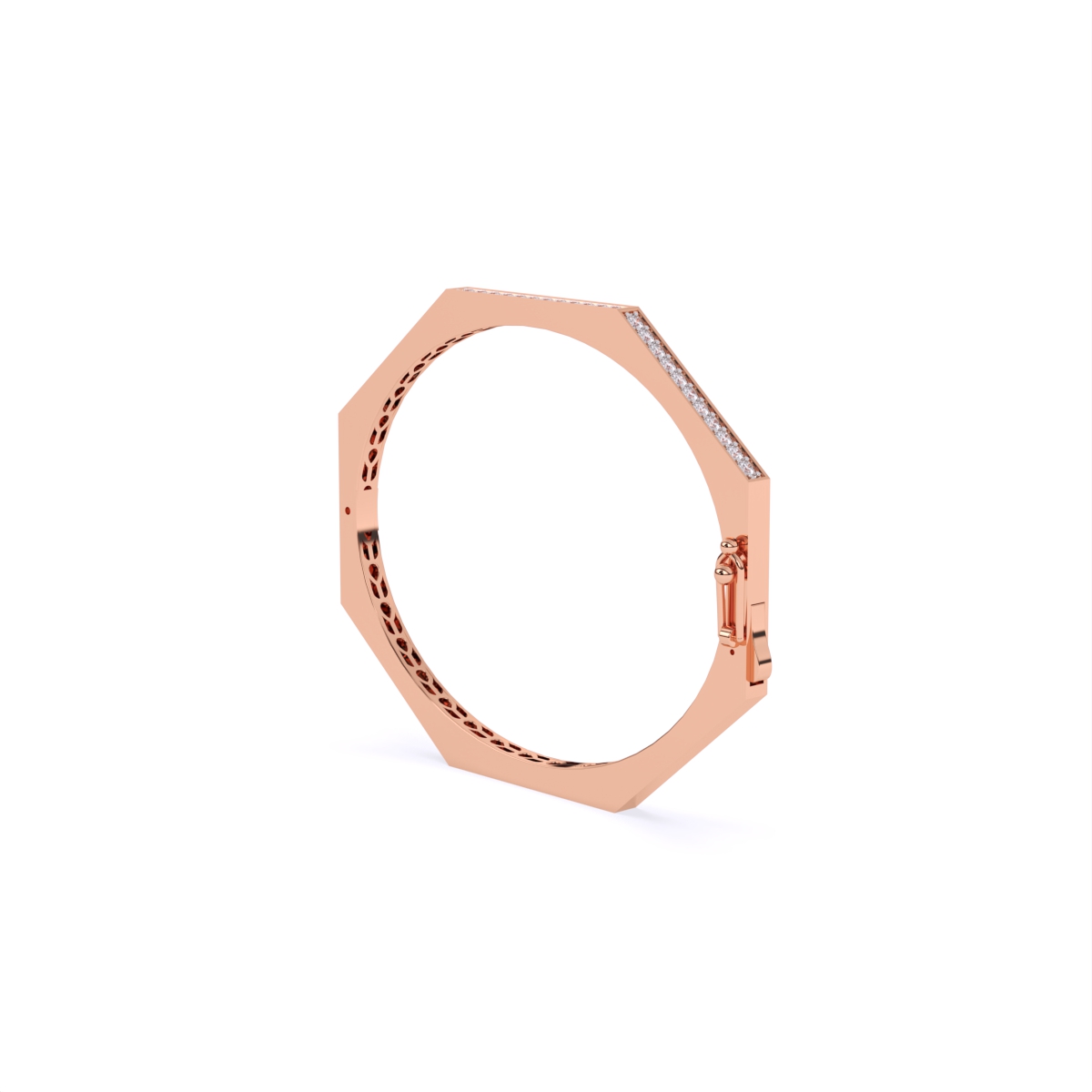 Designer Octagon Shape Diamond Bracelet