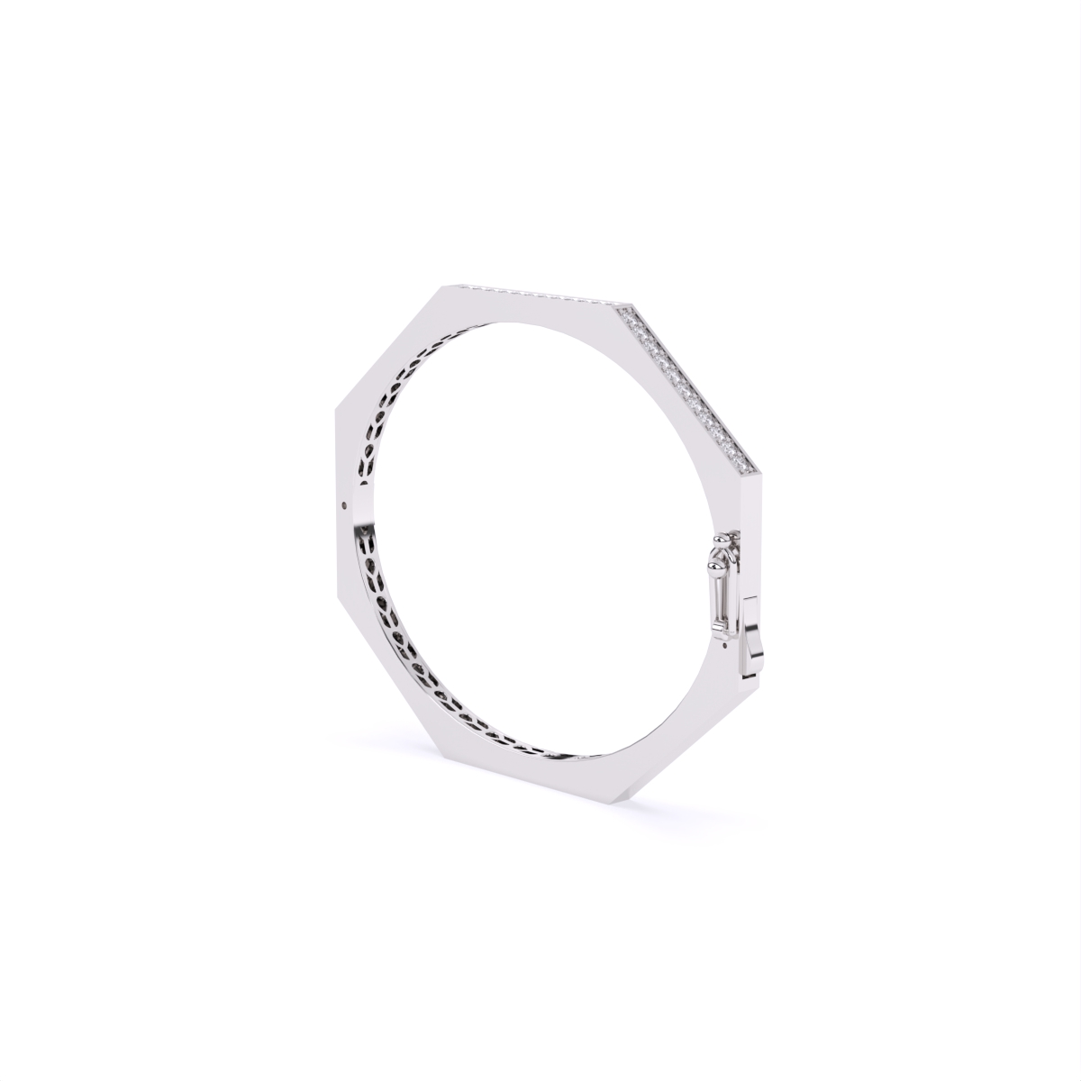 Designer Octagon Shape Diamond Bracelet